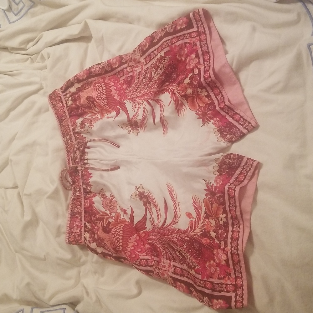 Zimmermann Pink and White Women's Shorts